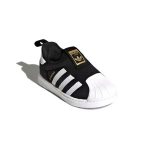 Baby shoes🛍Black & white Adidas Superstar slip-on